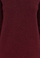 Nightjar Ombre Knit Maxi Dress - Red