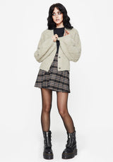 Artha Fluffy Cable Knit Cardigan