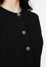 Sophia Button Up Cable Knit Waistcoat