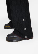 Sophia Cable Knit Wide Leg Trouser