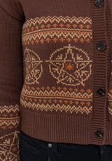 Olympia Pentagram Fairisle Knit Cardigan