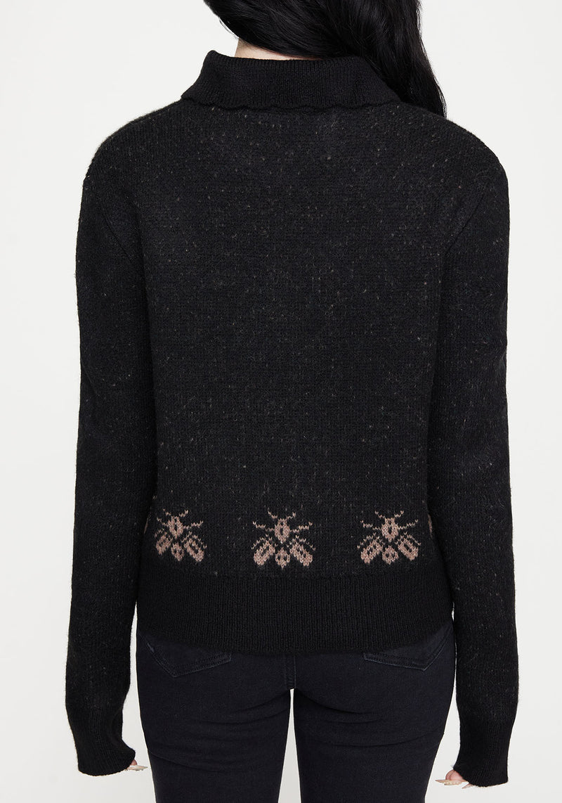 Aura Dragon Jacquard Collar Knit Jumper