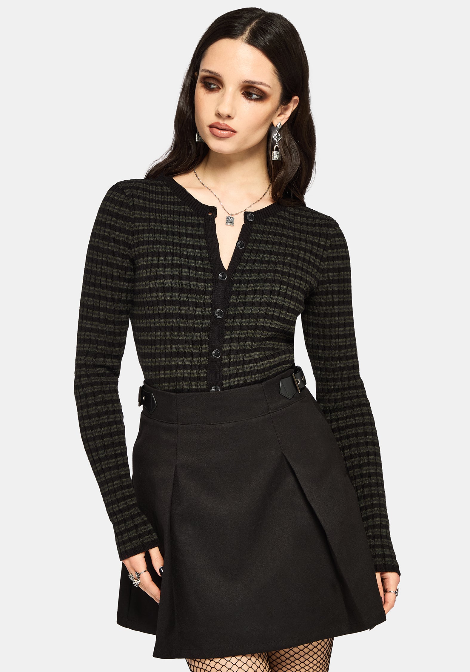 Selune Stripe Lightweight Knit Cardigan