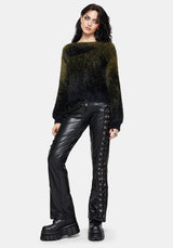 Maple Tie Dye Knit Jumper - Green