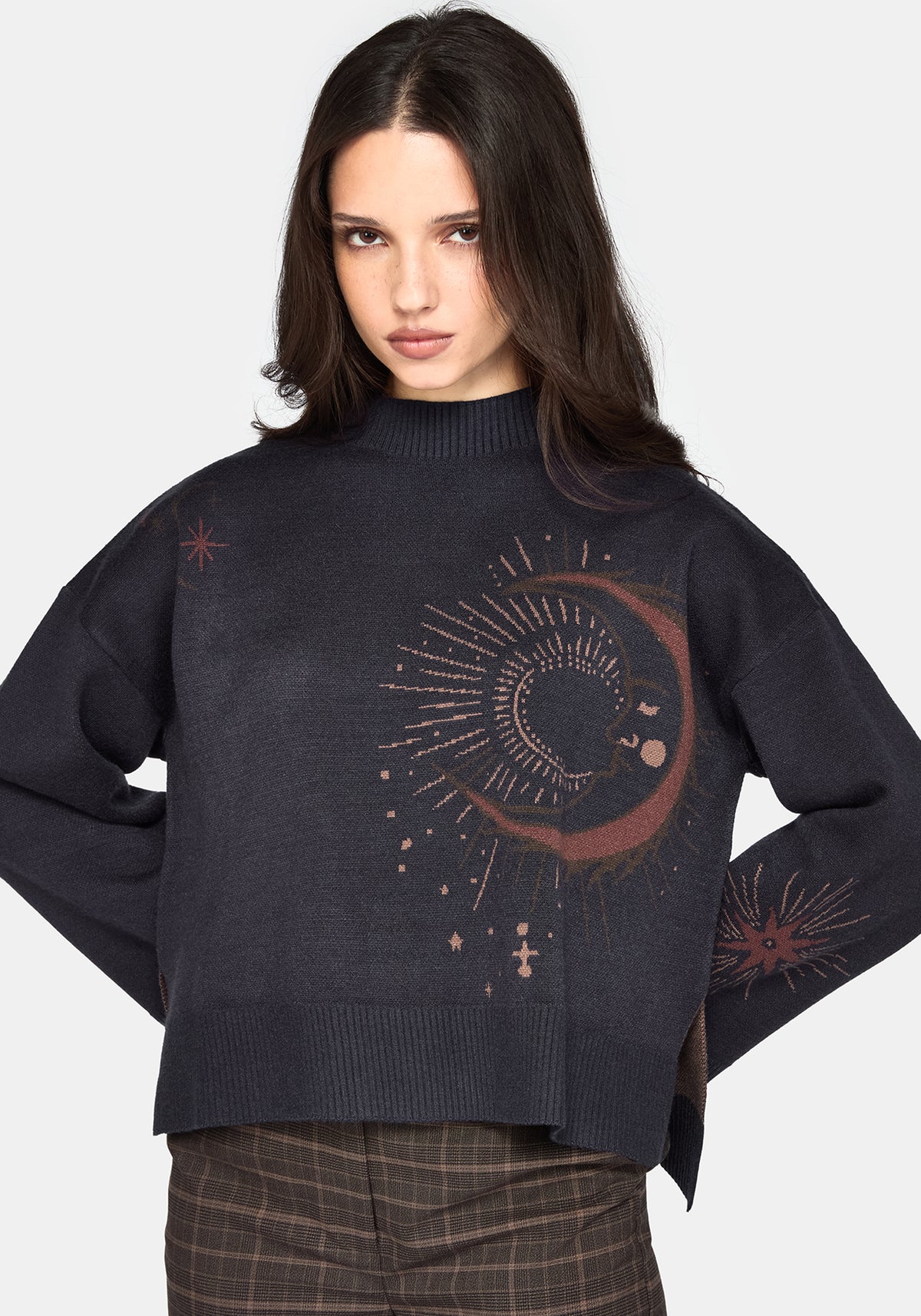 Angela Celestial Jacquard Knit Jumper