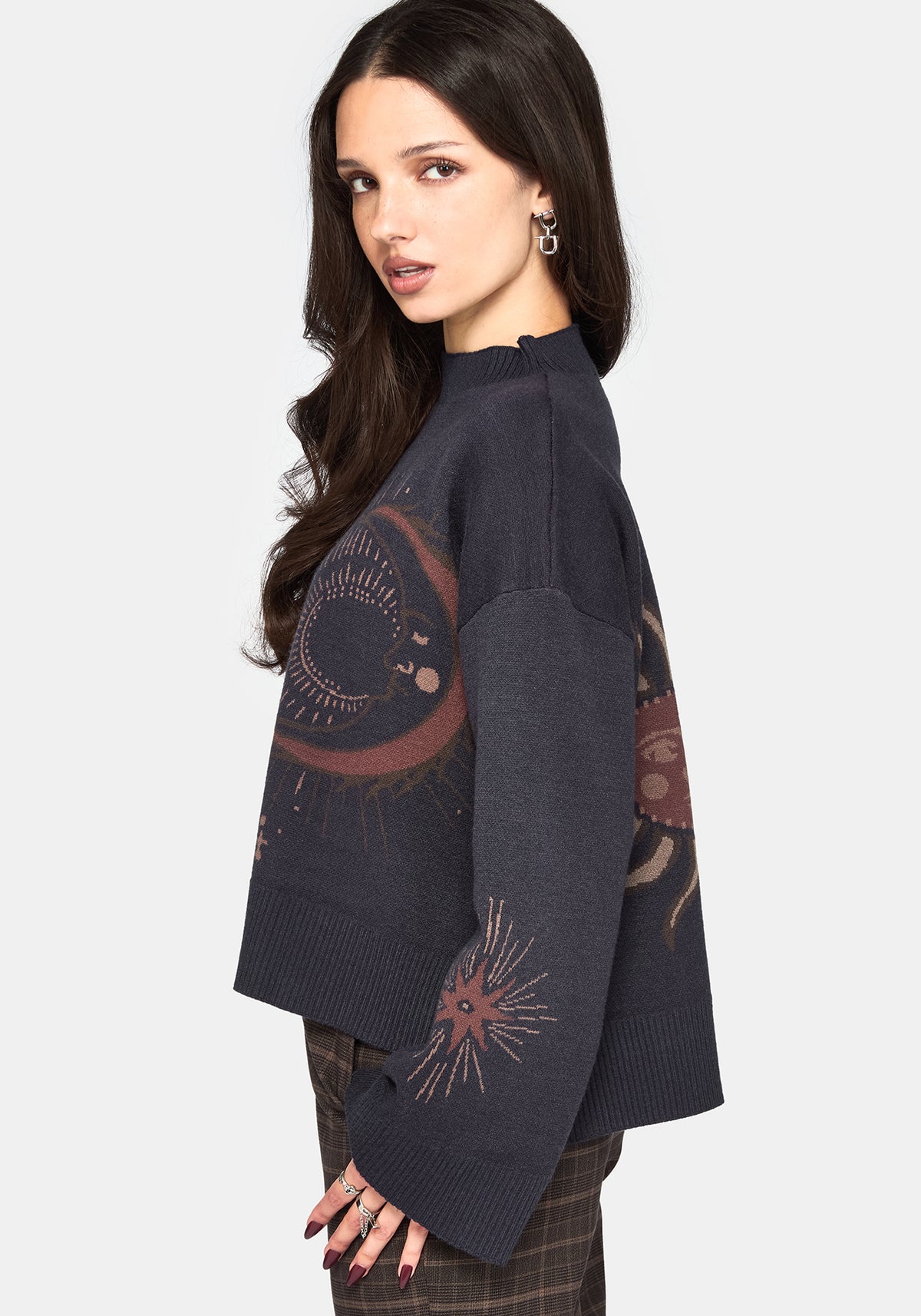 Angela Celestial Jacquard Knit Jumper