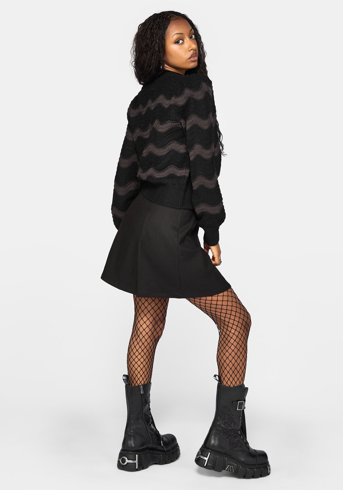 Nave Inverted Stripe Knit Cardigan