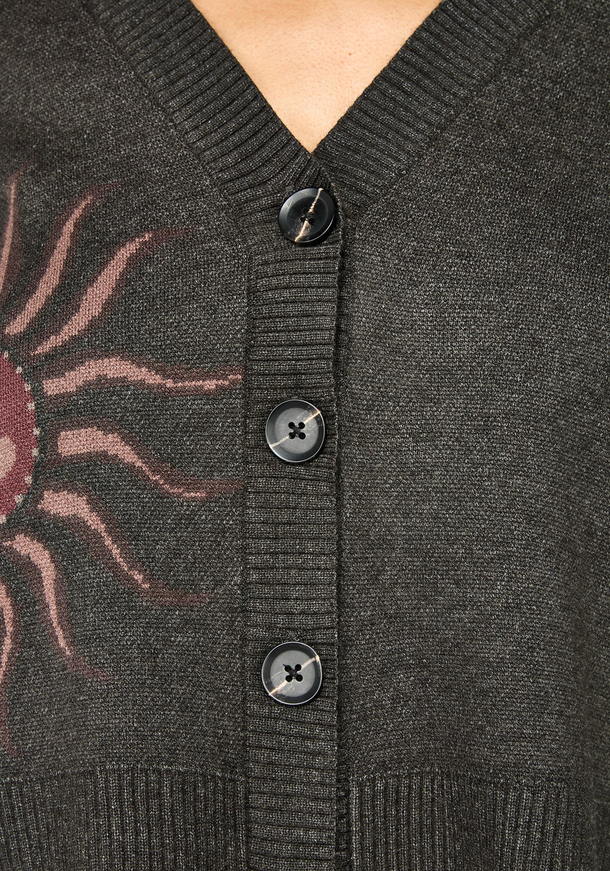 Angela Celestial Jacquard Knit Cardigan