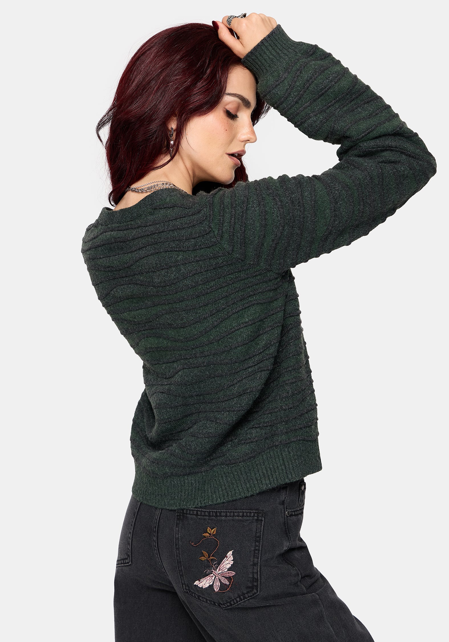 Stormi Wave Stripe Knit Cardigan