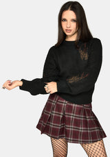 Ember Moth Embroidered Knit Jumper