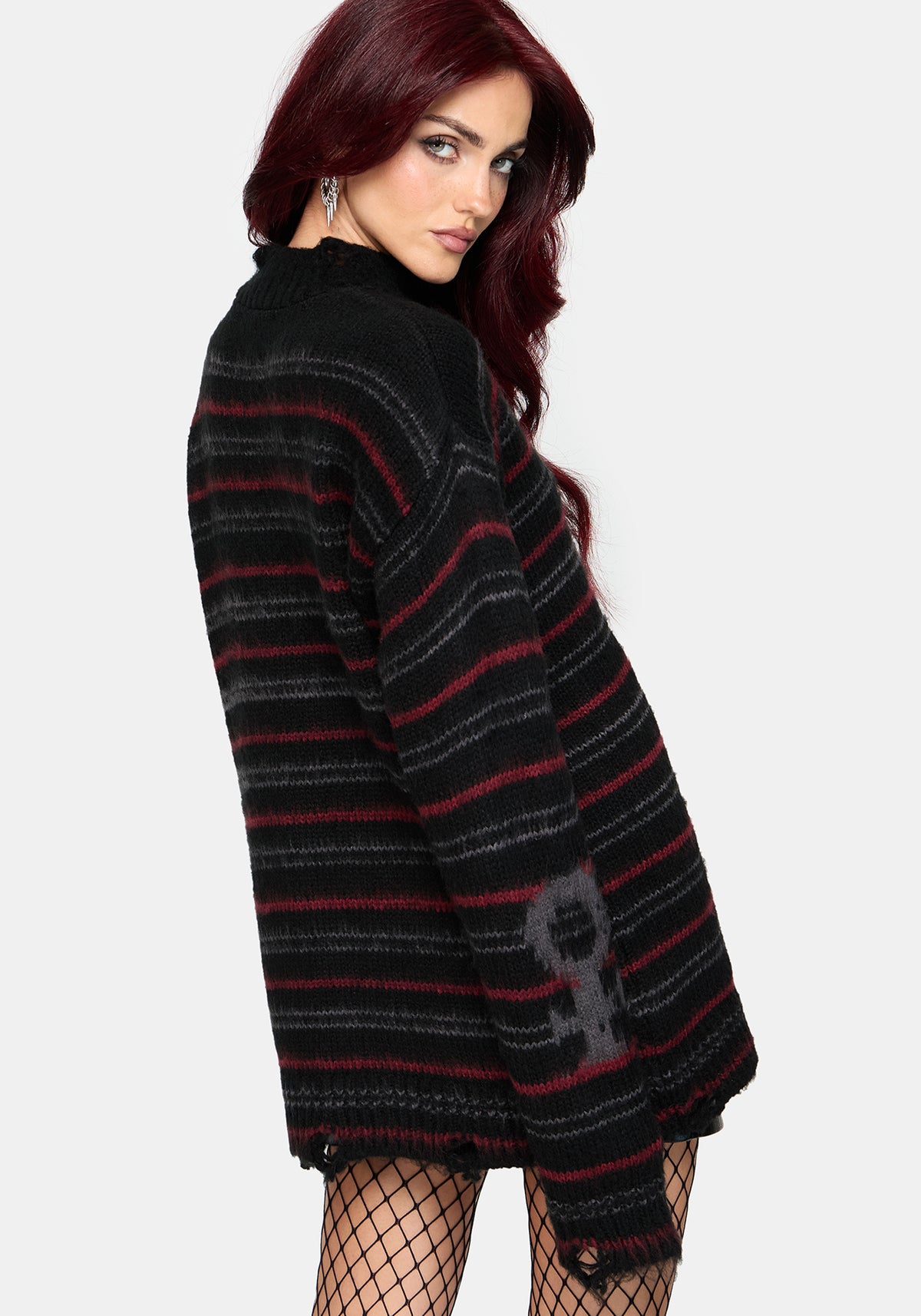 Alani Rune Stripe Jacquard Knit Jumper