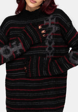 Alani Rune Stripe Jacquard Knit Jumper