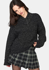 Astra V-Neck Chunky Knit Jumper