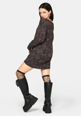 Diabolical V Neck Knit Jumper