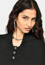 Alois Asymmetric Knit Cape