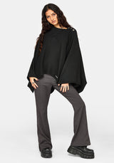 Alois Asymmetric Knit Cape
