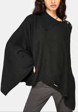 Alois Asymmetric Knit Cape