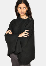 Alois Asymmetric Knit Cape
