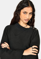 Alois Asymmetric Knit Cape