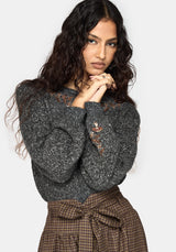 Beatrix Mushroom Embroidered Knit Jumper