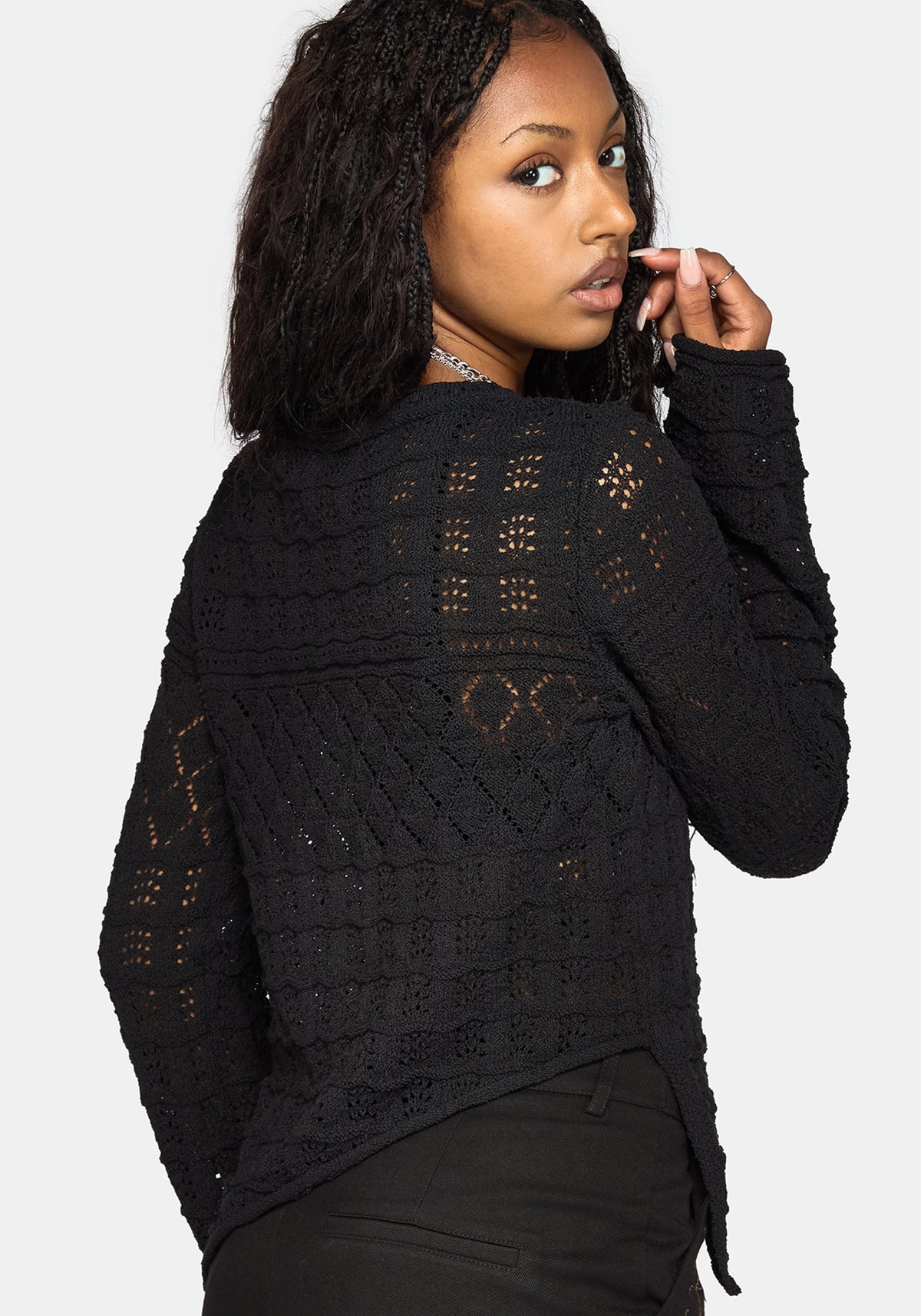 Olesia Asymmetric Knit Jumper
