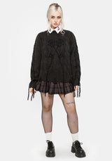 Skorn Skull Key Cable Knit Jumper S