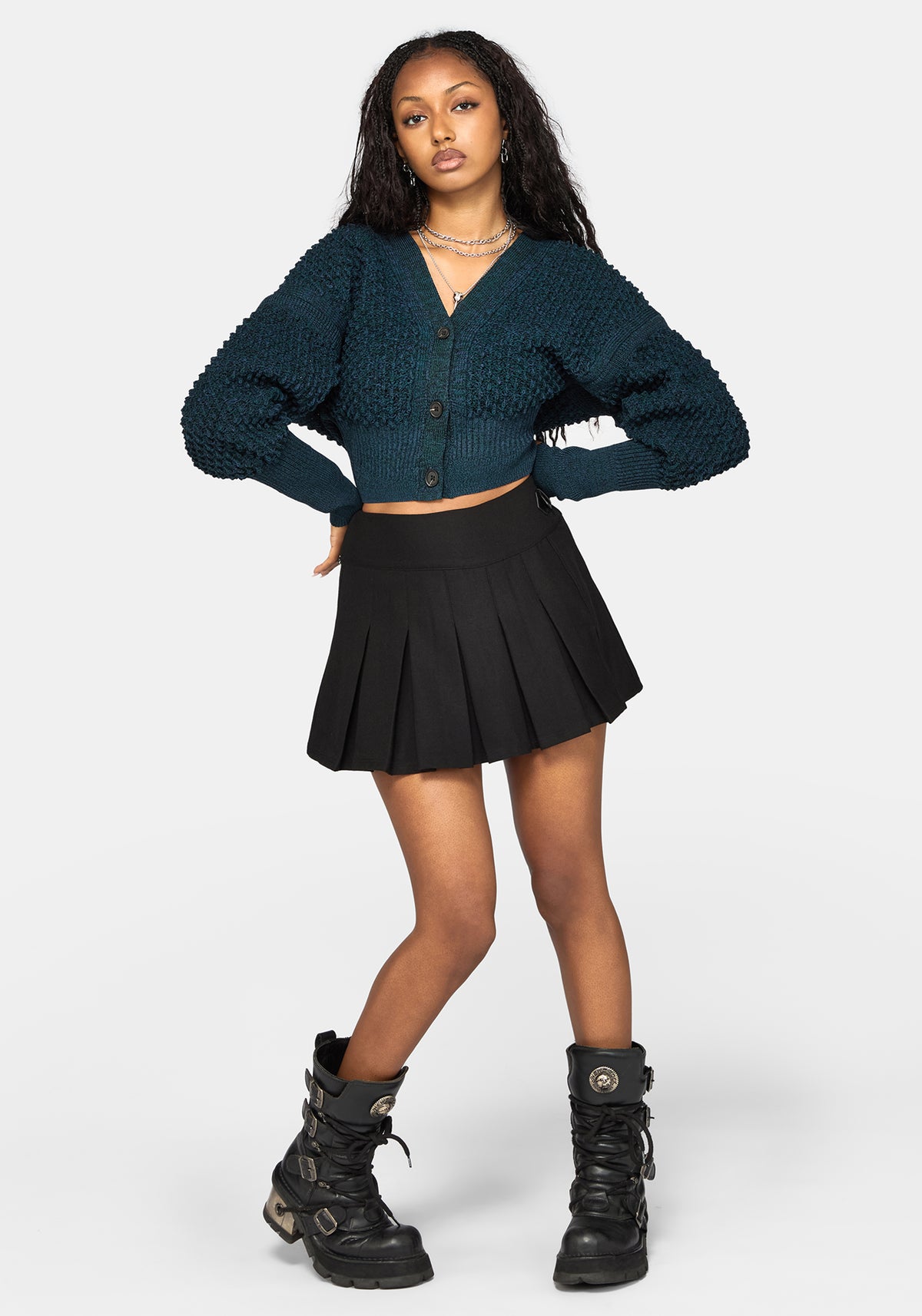 Valene Dragon Scales Knit Cardigan
