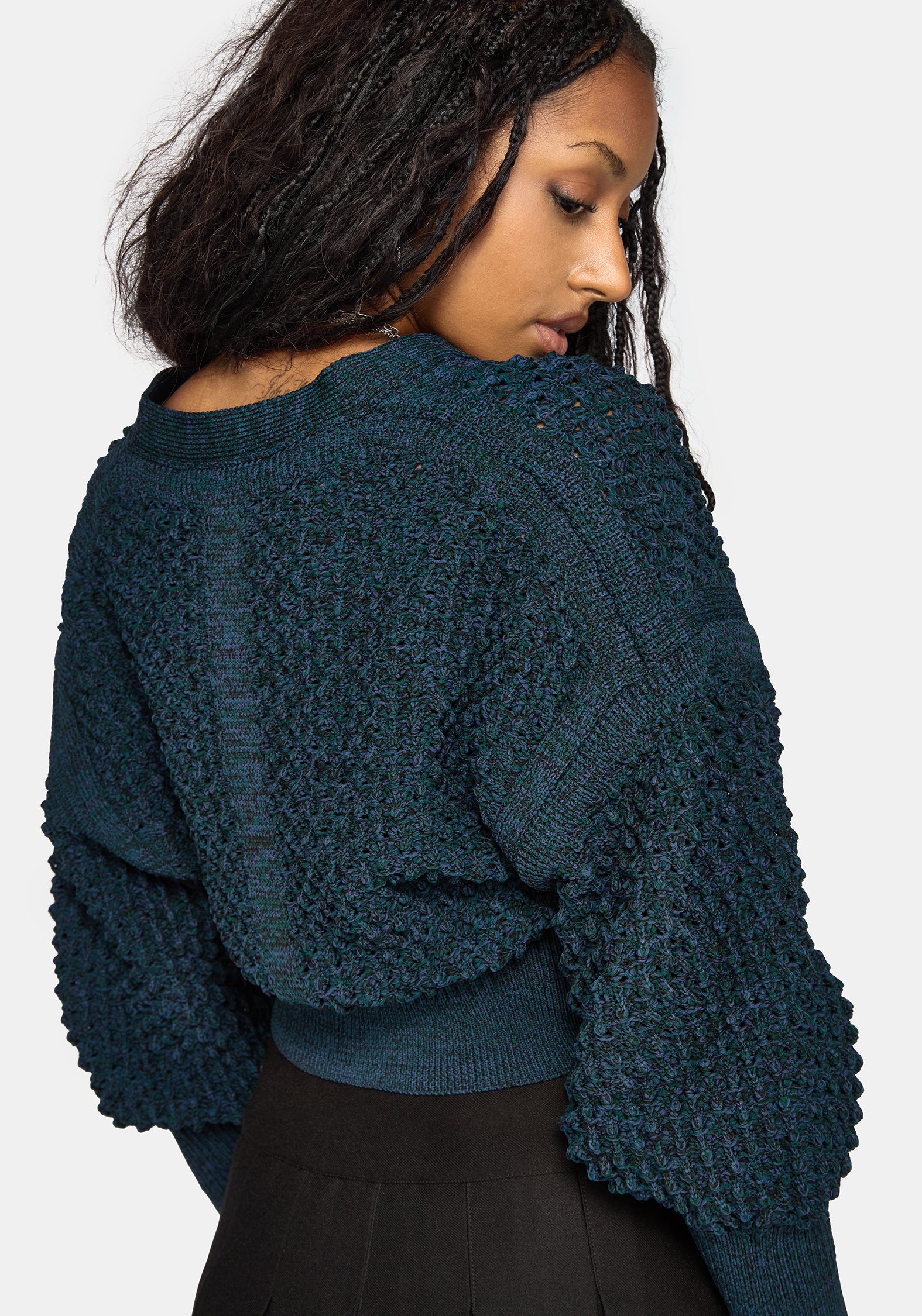 Valene Dragon Scales Knit Cardigan