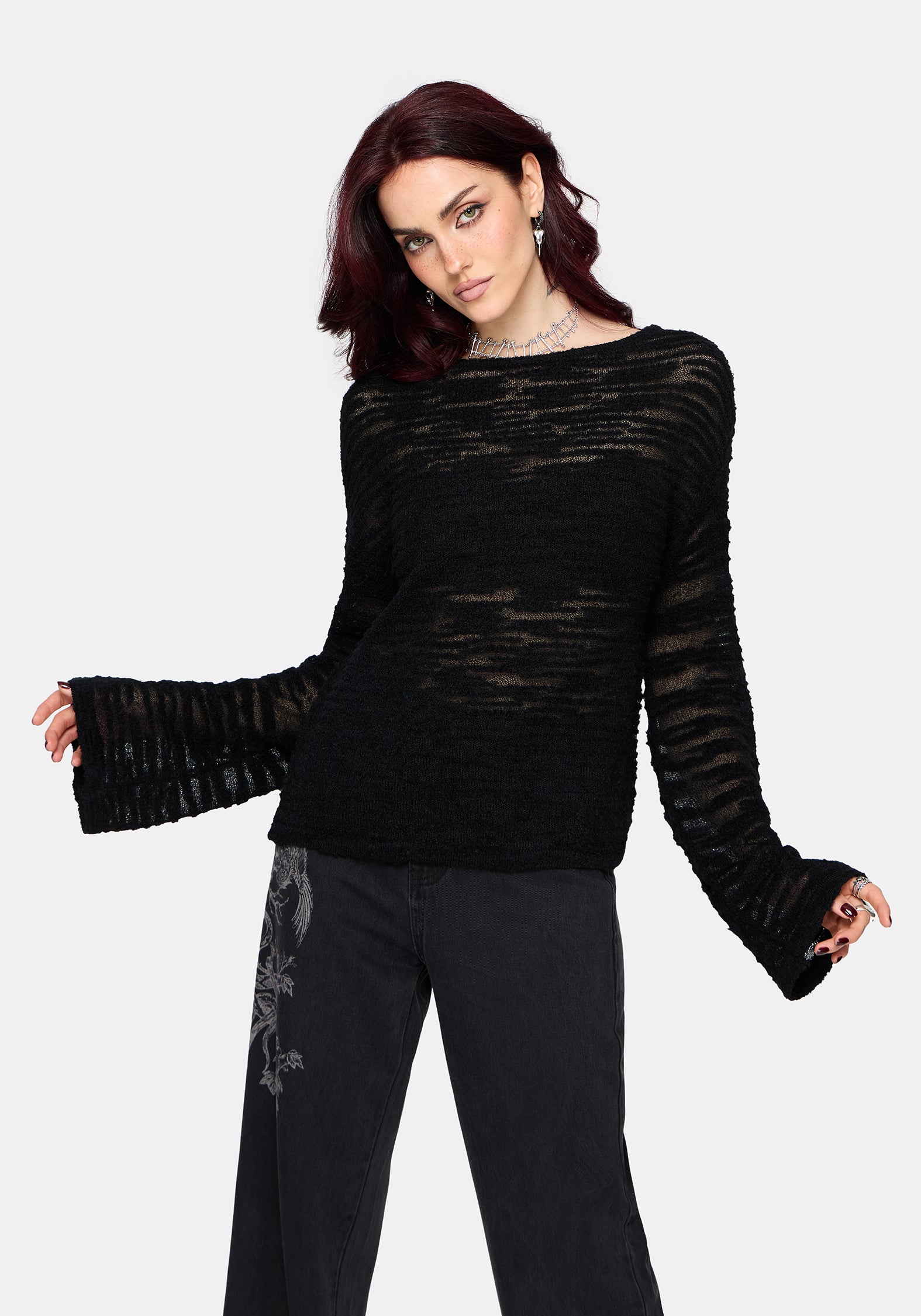 Oswin Slouchy Slub Knit Top