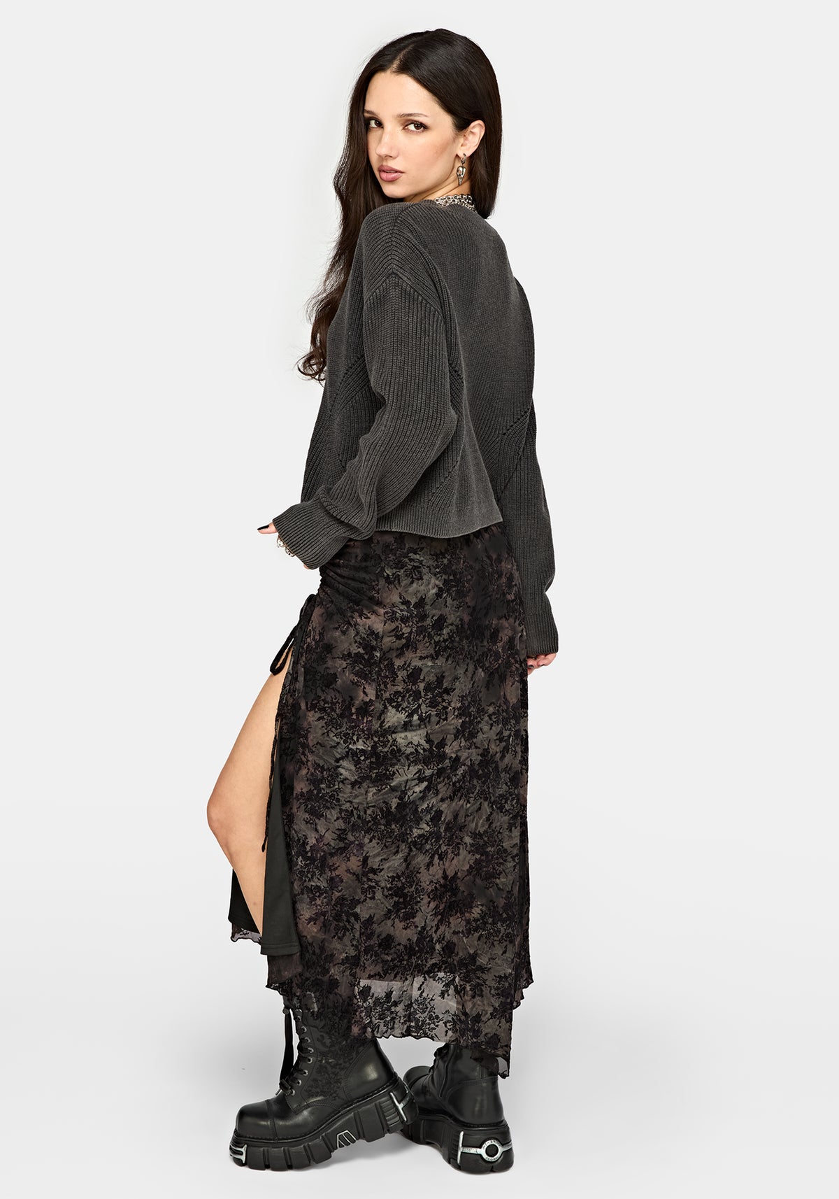 Eira Bleach Wash Knit Jumper