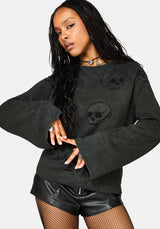 Maxilla Skull Knit Top