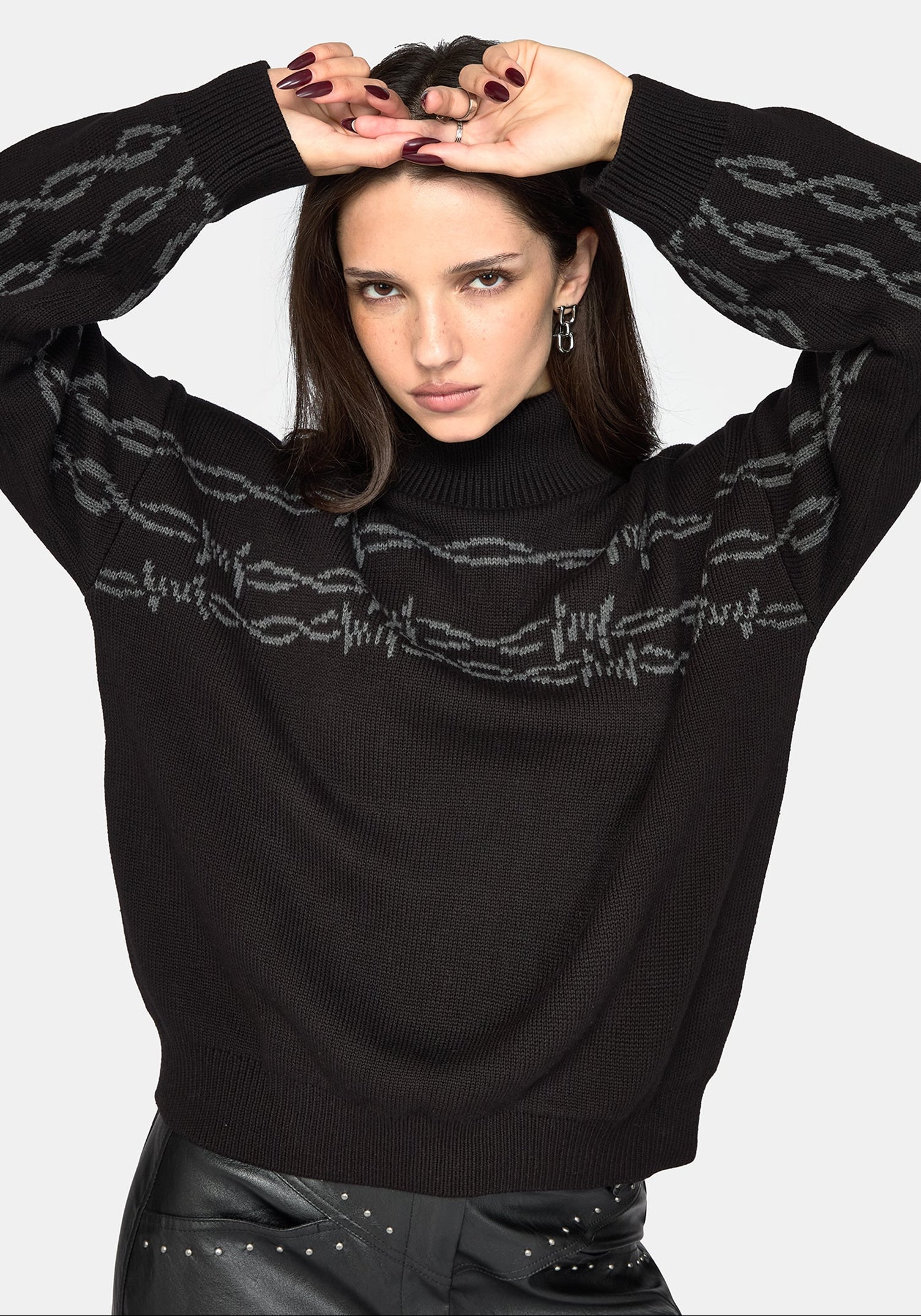 Arboreal Barbed Wire Knit Jumper