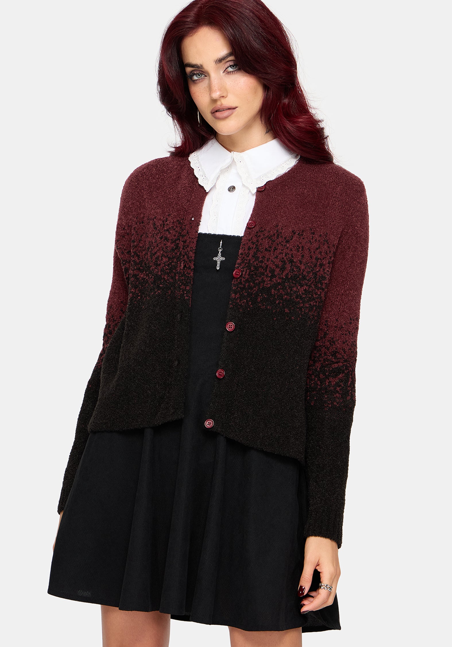 Noira Ombre Bouclé Knit Cardigan