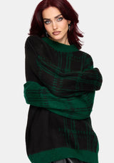 Checkmate Check Fluffy Knit Jumper