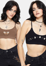 Griffinfly Embroidered Seamless Bralet Set