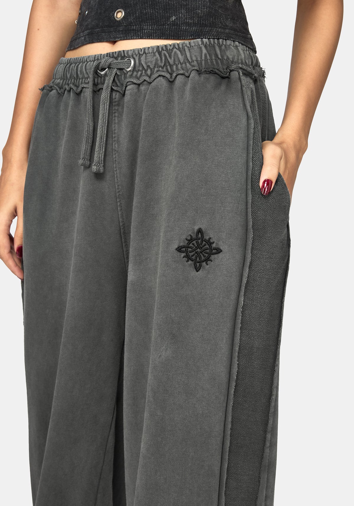Mio Hexen Knot Abgenutzt Naht Jogger