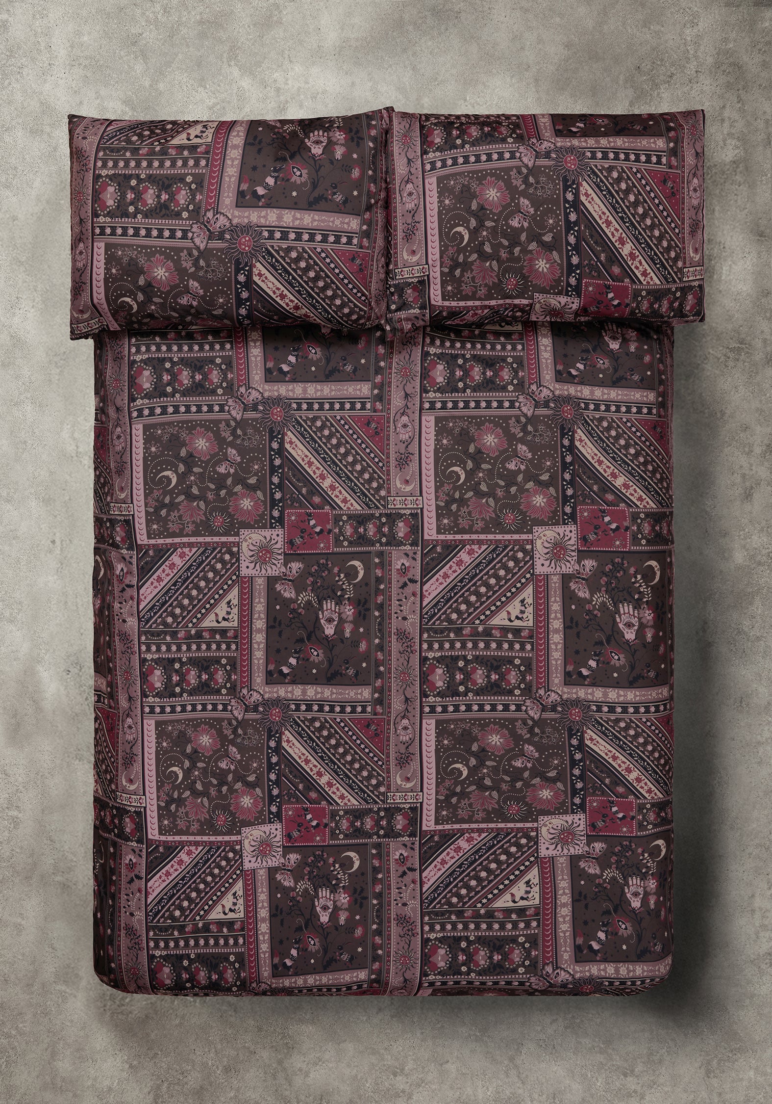 Nola Folk Patchwork Bedding - EU Double