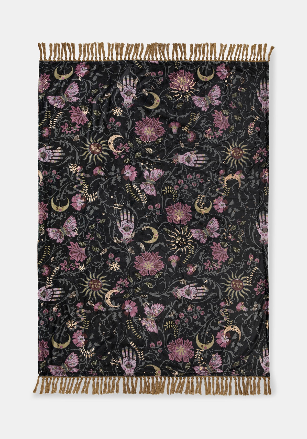 Angela Folk Embroidered Throw