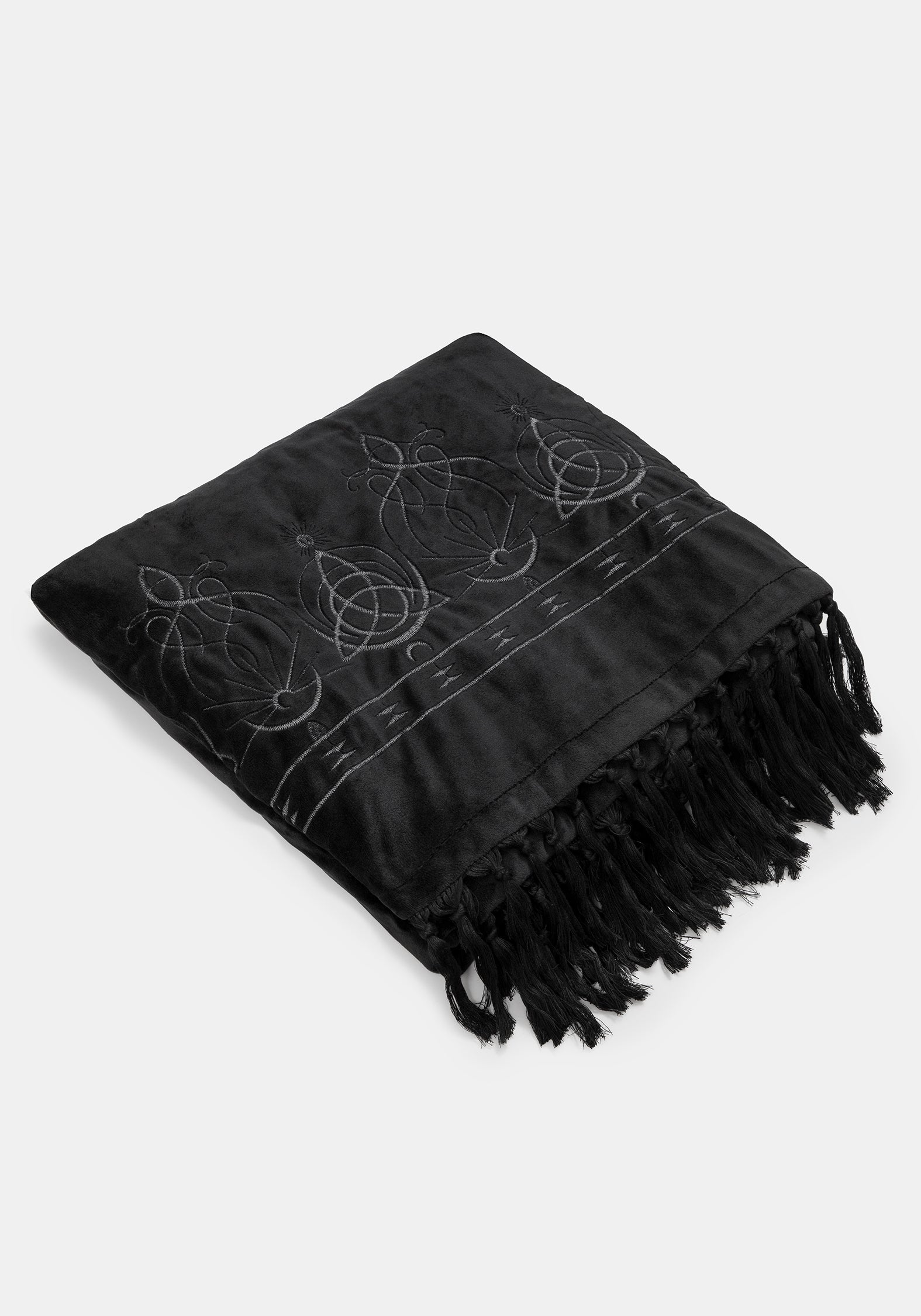 Trinity Moon Embroidered Throw