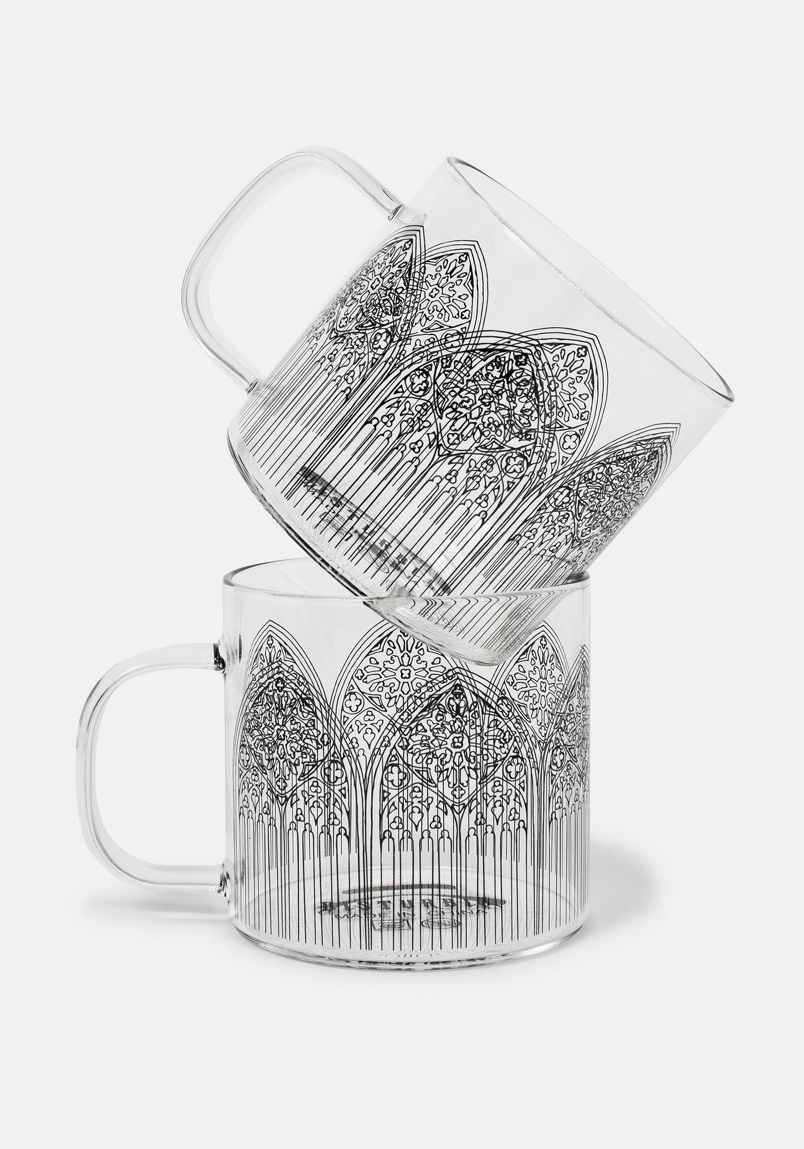 Cathedral Glass Mug (2 Piece Set)