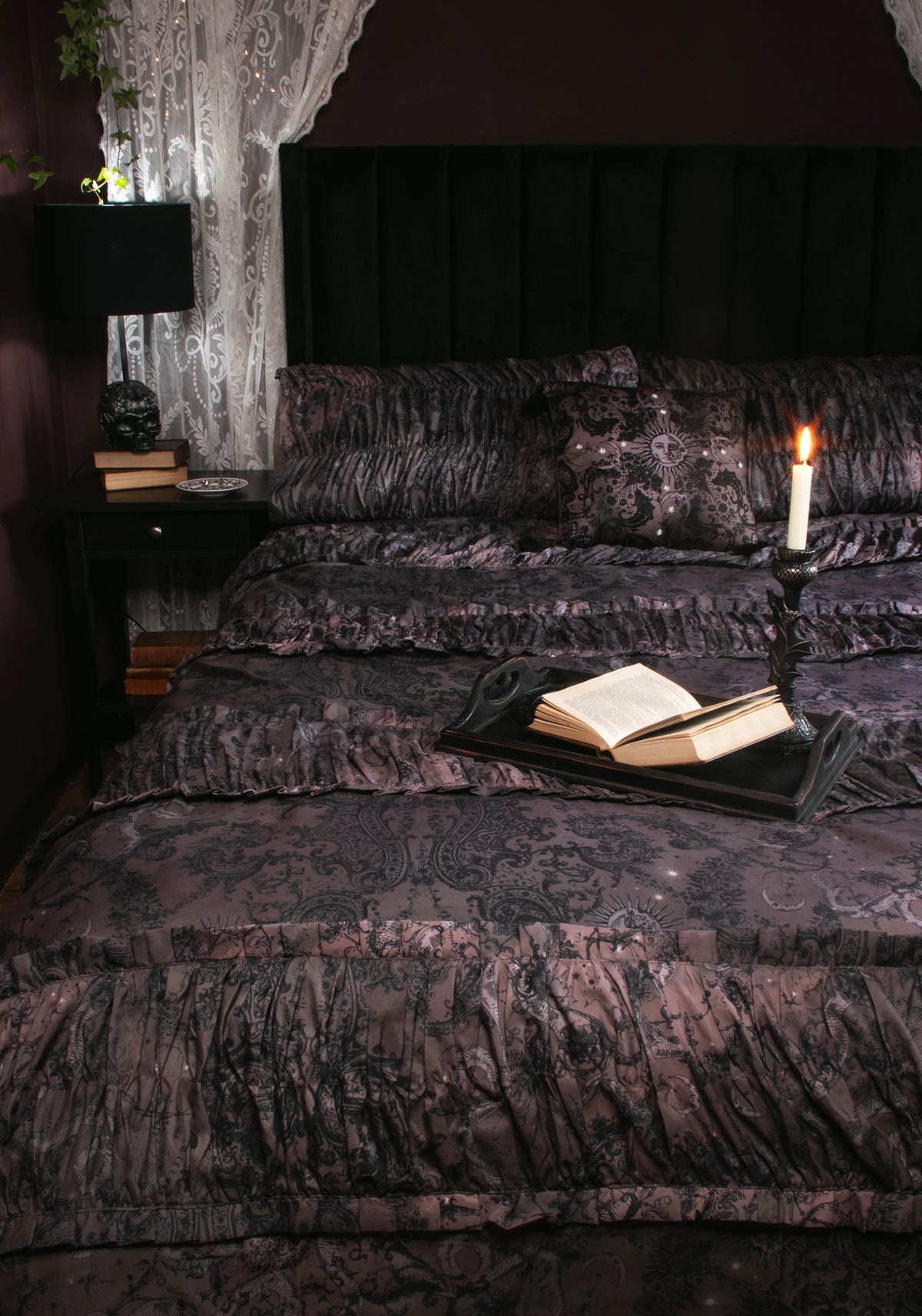 Gaia Celestial Ruched Bedding - EUD