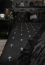 Vurlo Embroidered Cross Bedding - EU Double