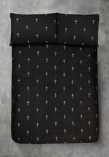 Vurlo Embroidered Cross Bedding - EU Double