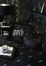 Vurlo Embroidered Cross Bedding - EU King