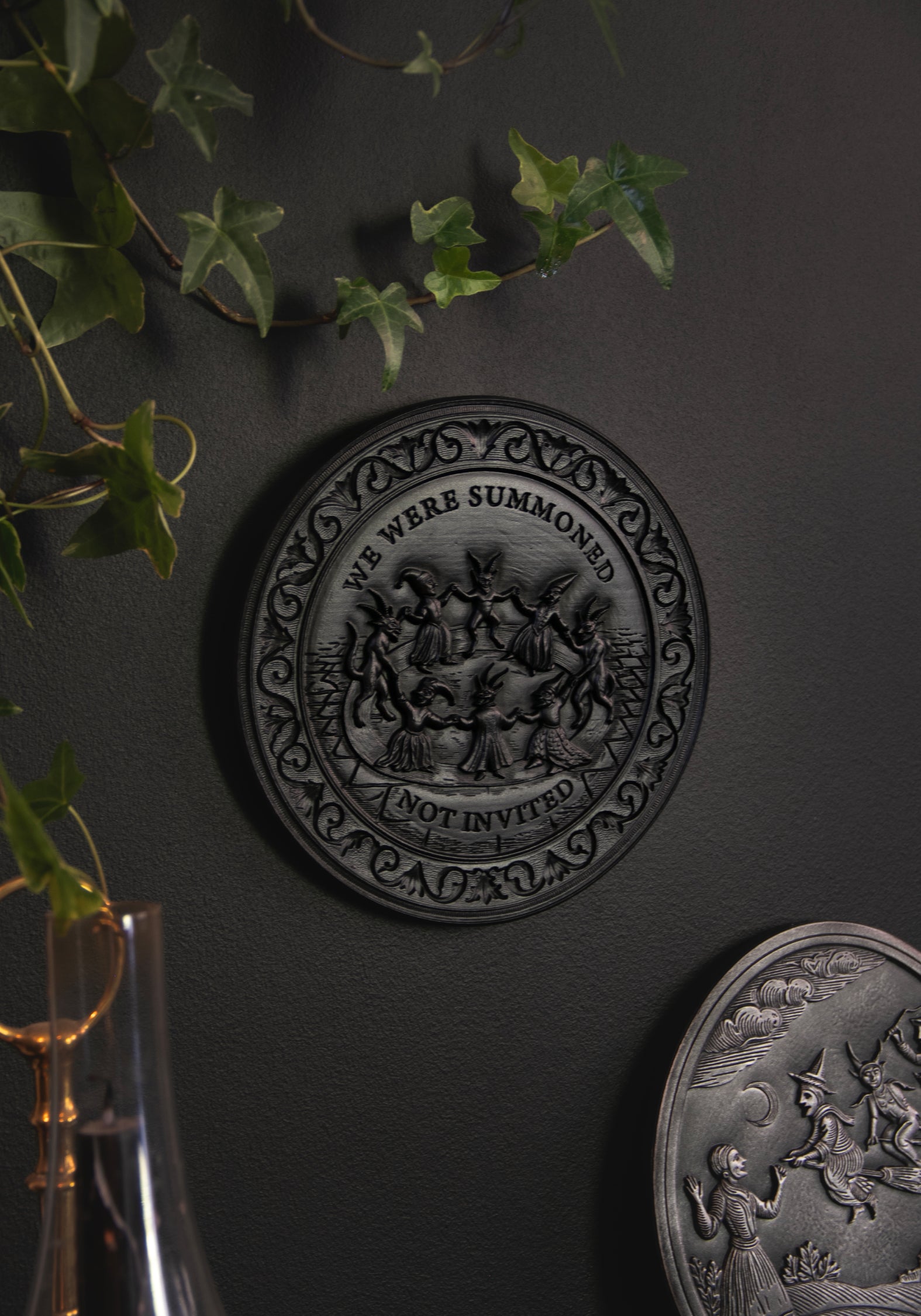 Summoned Round Wall Plaque