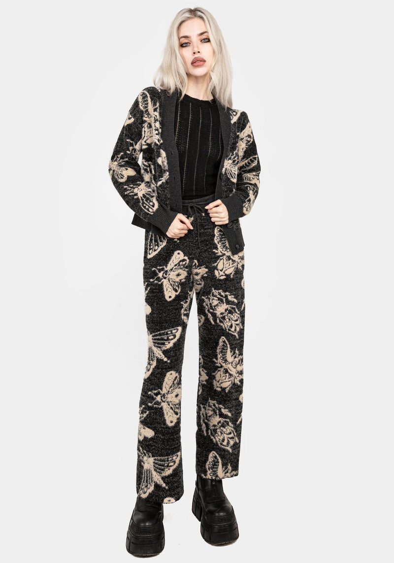 Silkmoth Knit Wide Leg Joggers