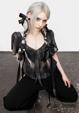 Tempest Tie Peplum Top