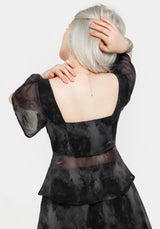 Tempest Tie Peplum Top