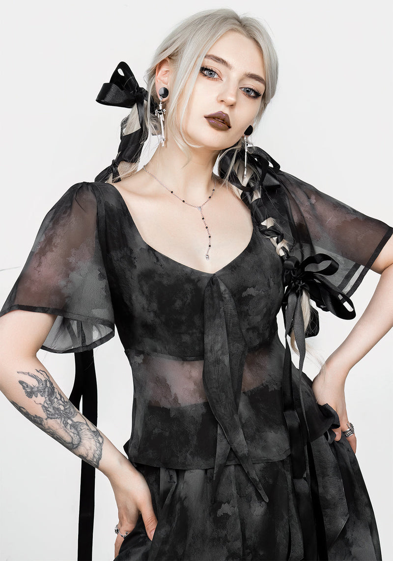 Tempest Tie Peplum Top