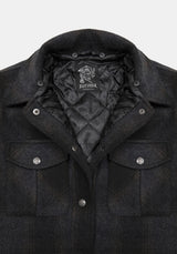 Marceline Hooded Pocket Check Shacket